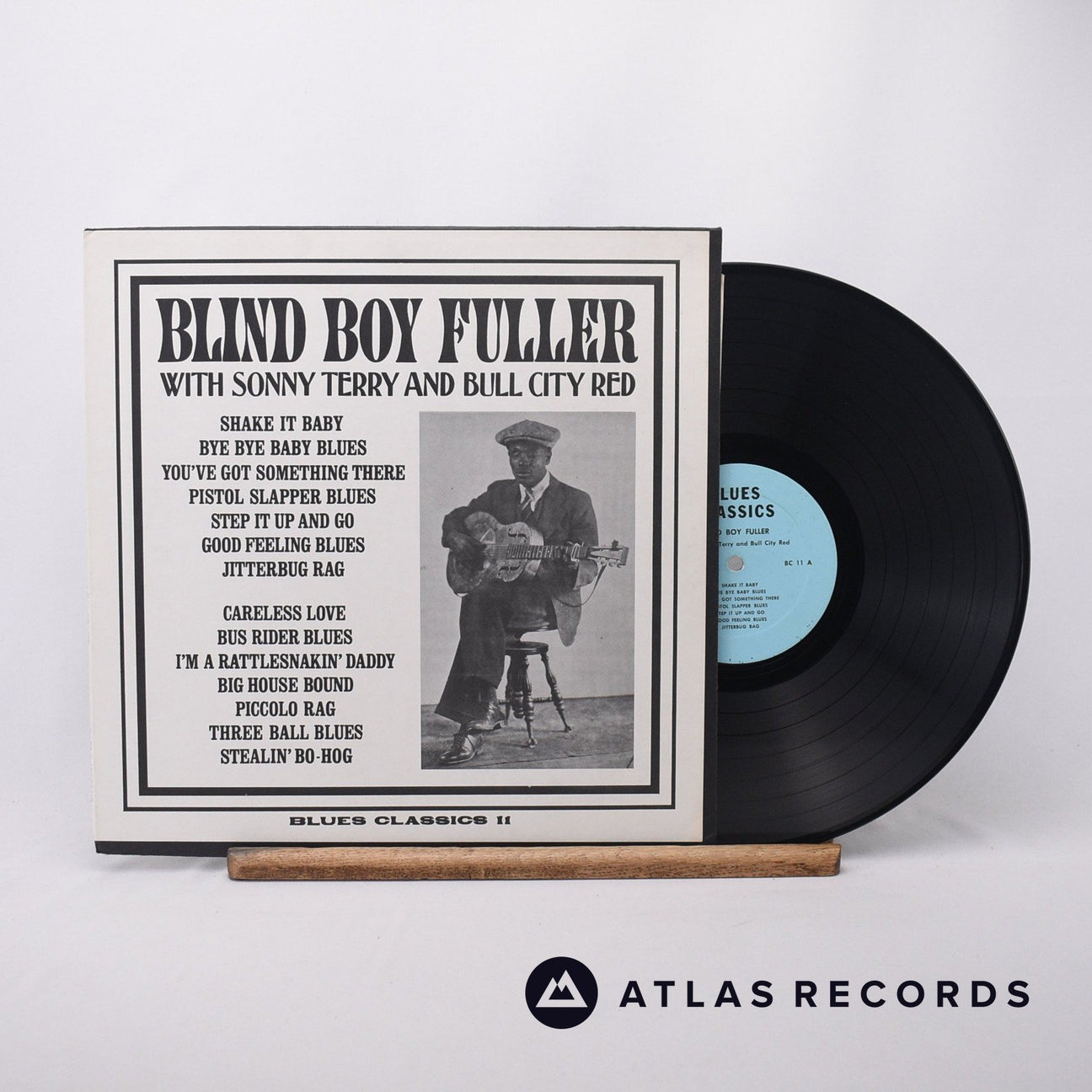 Blind Boy Fuller Blind Boy Fuller With Sonny Terry And Bull City Red LP Vinyl Record - Front Cover & Record