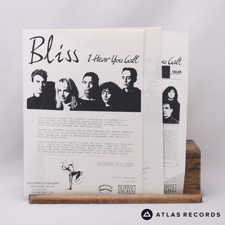 Bliss - I Hear You Call - Insert 12" Vinyl Record - EX/EX