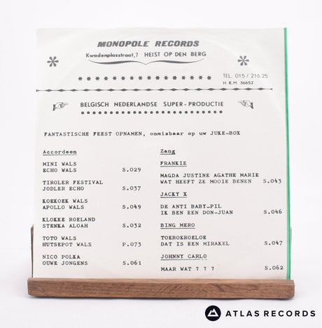 Blonde Willem - Mooie Benen - 7" Vinyl Record - EX/EX