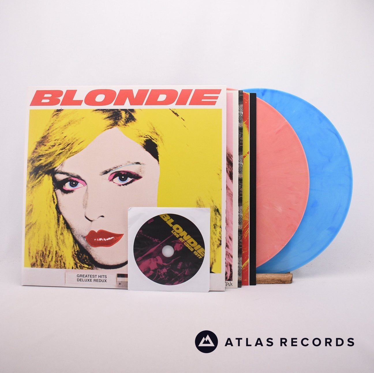 Blondie Greatest Hits: Deluxe Redux 2 x LP + DVD Vinyl Record - Front Cover & Record