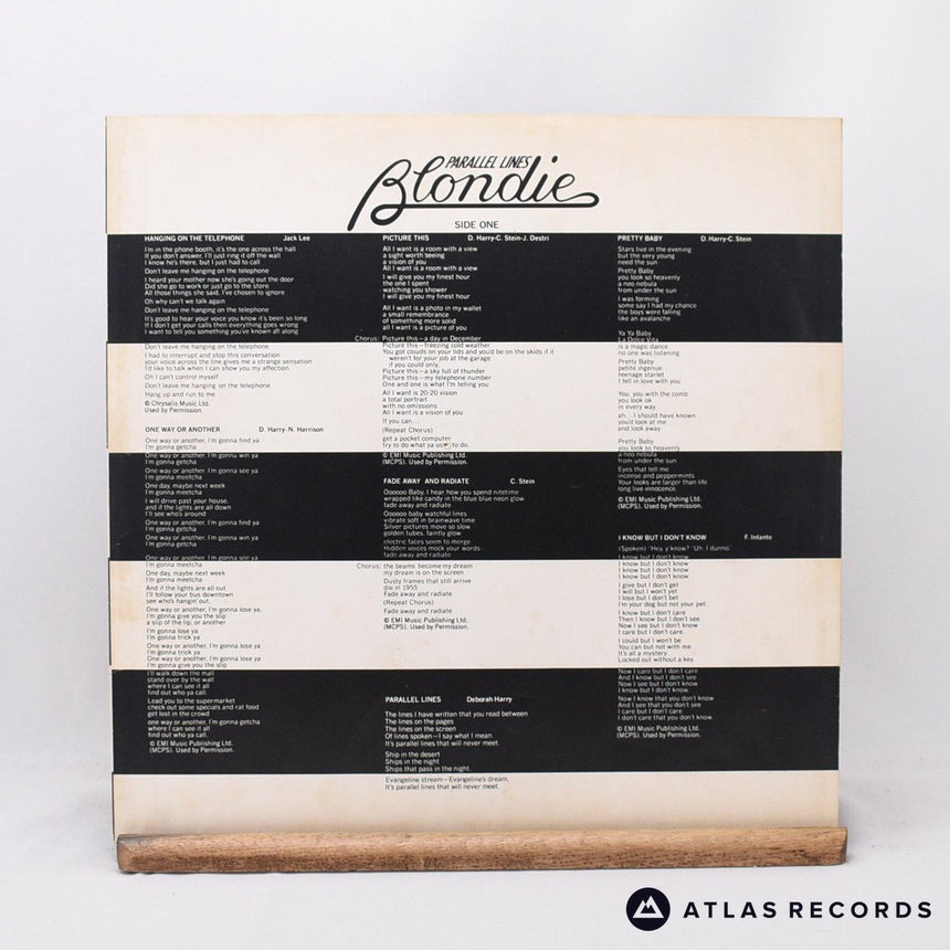 Blondie - Parallel Lines - First Uk Press LP Vinyl Record - VG+/VG+