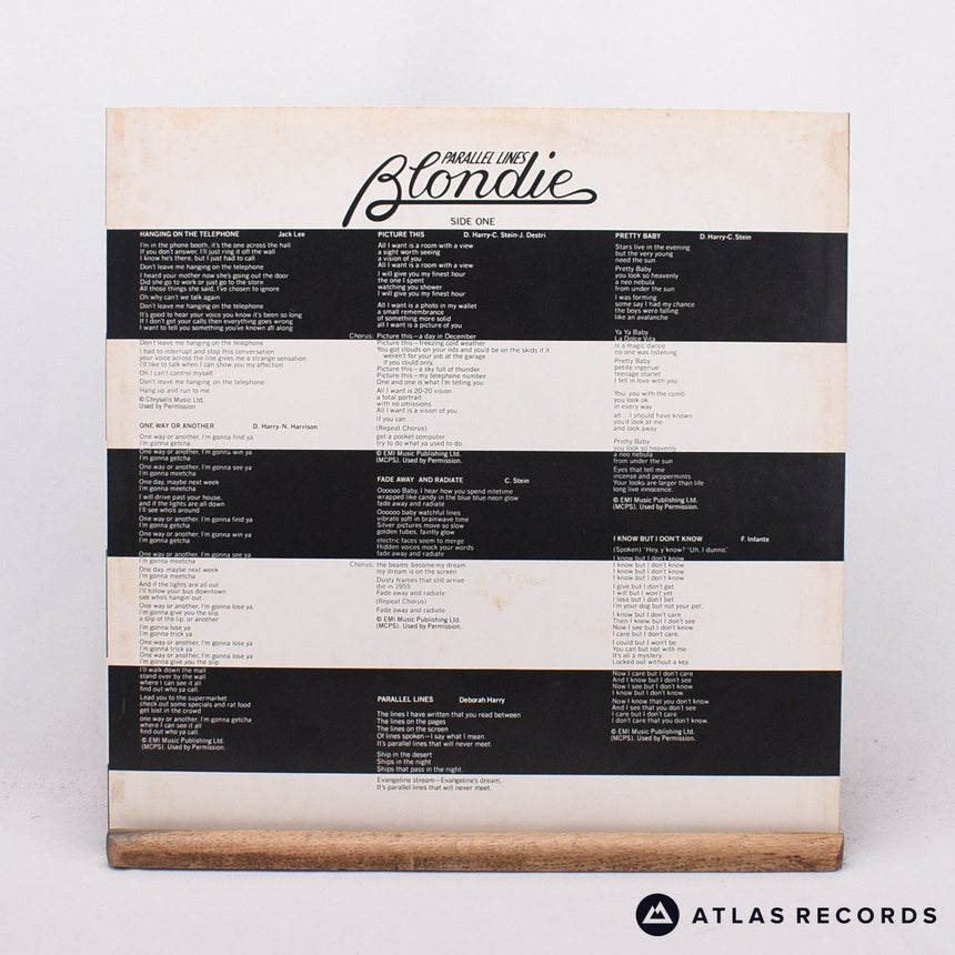 Blondie - Parallel Lines - First Uk Press LP Vinyl Record - VG+/EX