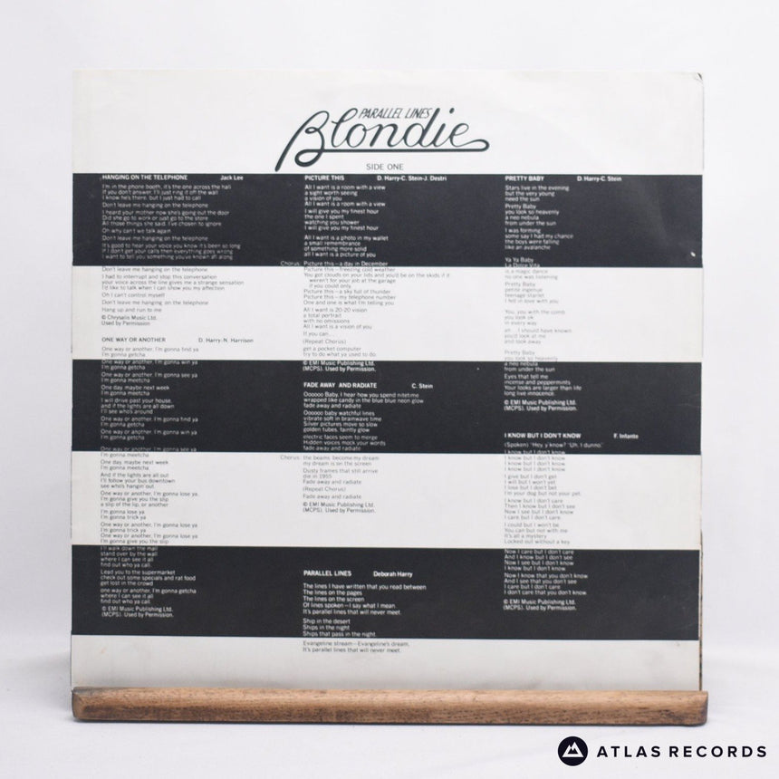 Blondie - Parallel Lines - LP Vinyl Record - VG+/VG+