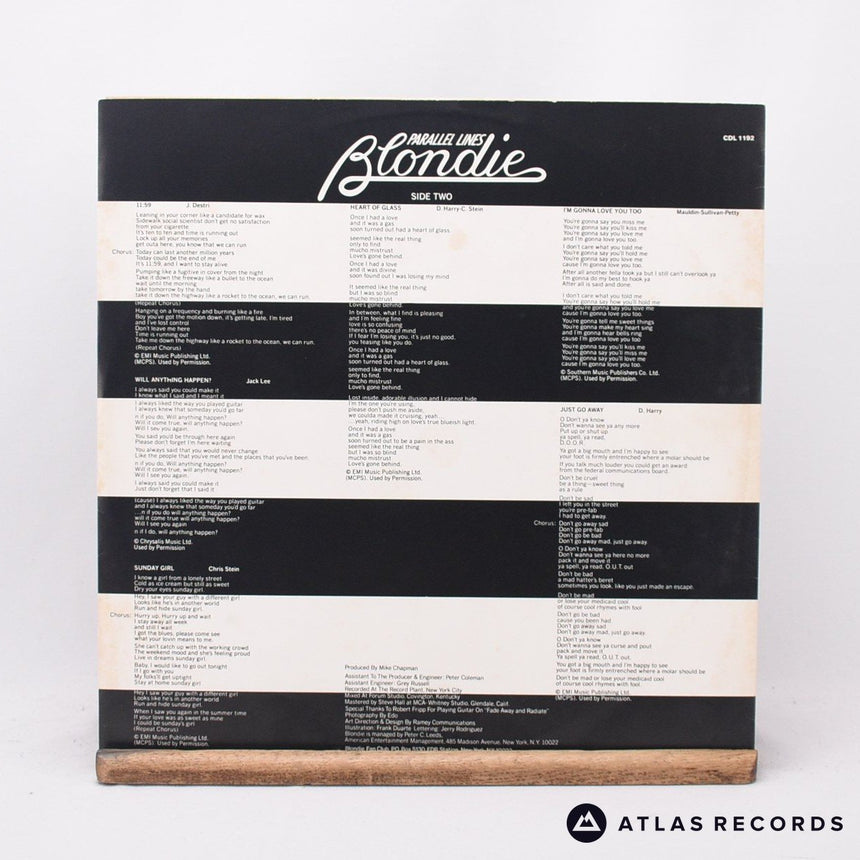 Blondie - Parallel Lines - First Uk Press A//4 B//4 LP Vinyl Record - VG+/EX