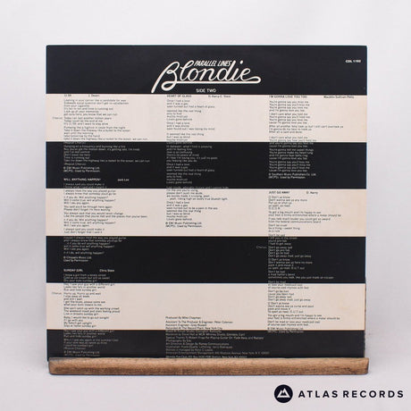 Blondie - Parallel Lines - Reissue A//3 B//5 LP Vinyl Record - EX/VG+