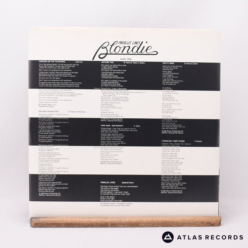 Blondie - Parallel Lines - First Uk Press A//3 B//3 LP Vinyl Record - EX/EX