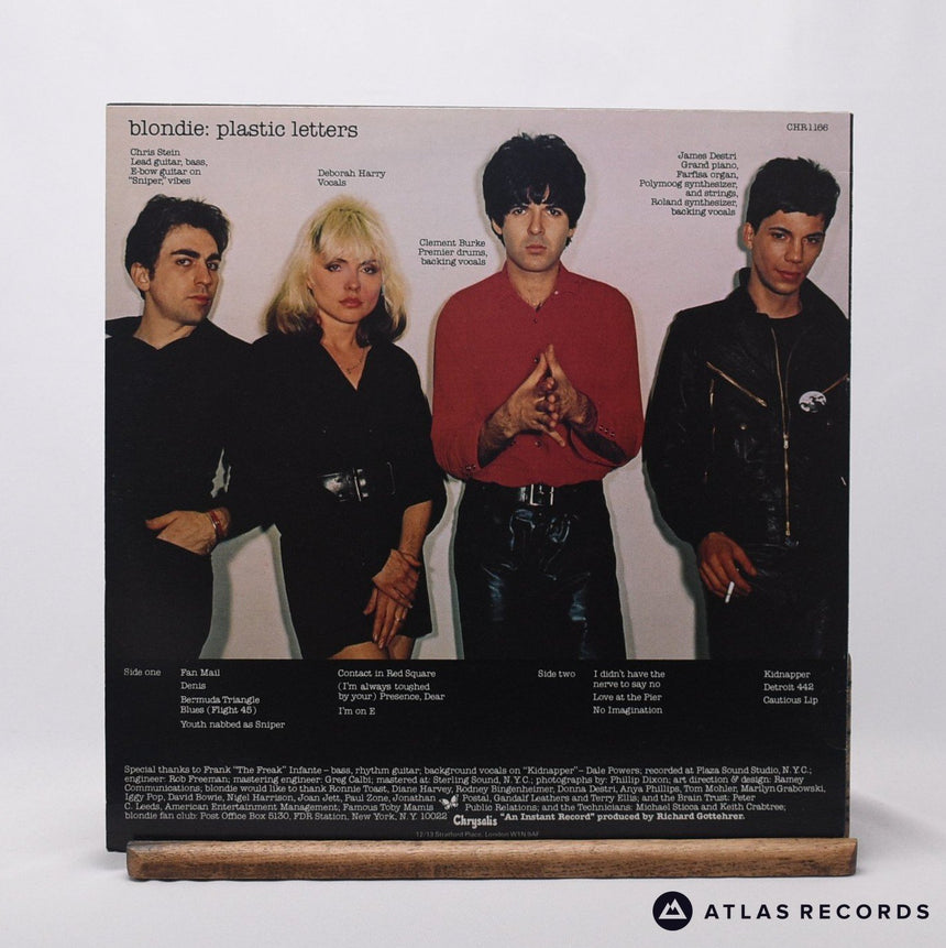 Blondie - Plastic Letters - Reissue LP Vinyl Record - VG+/EX