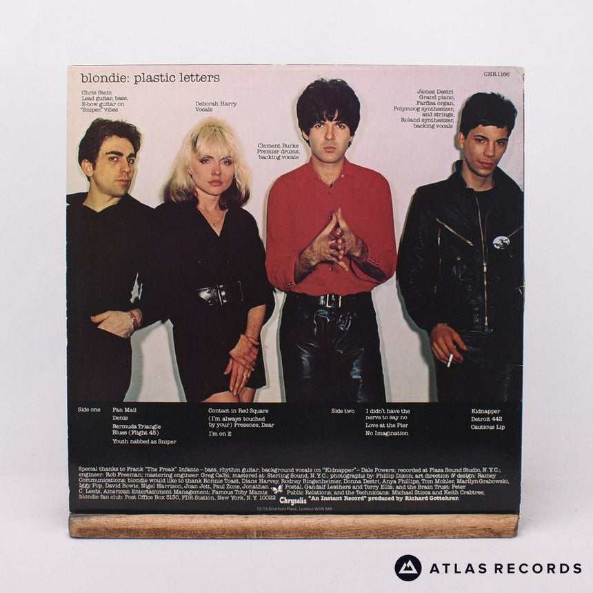 Blondie - Plastic Letters - First Uk Press Ja/Pecko LP Vinyl Record - VG+/EX
