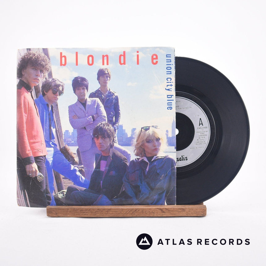 Blondie Union City Blue 7" Vinyl Record - Front Cover & Record