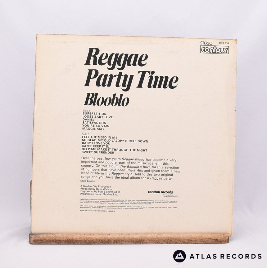 Blooblo - Reggae Party Time - LP Vinyl Record - VG+/EX