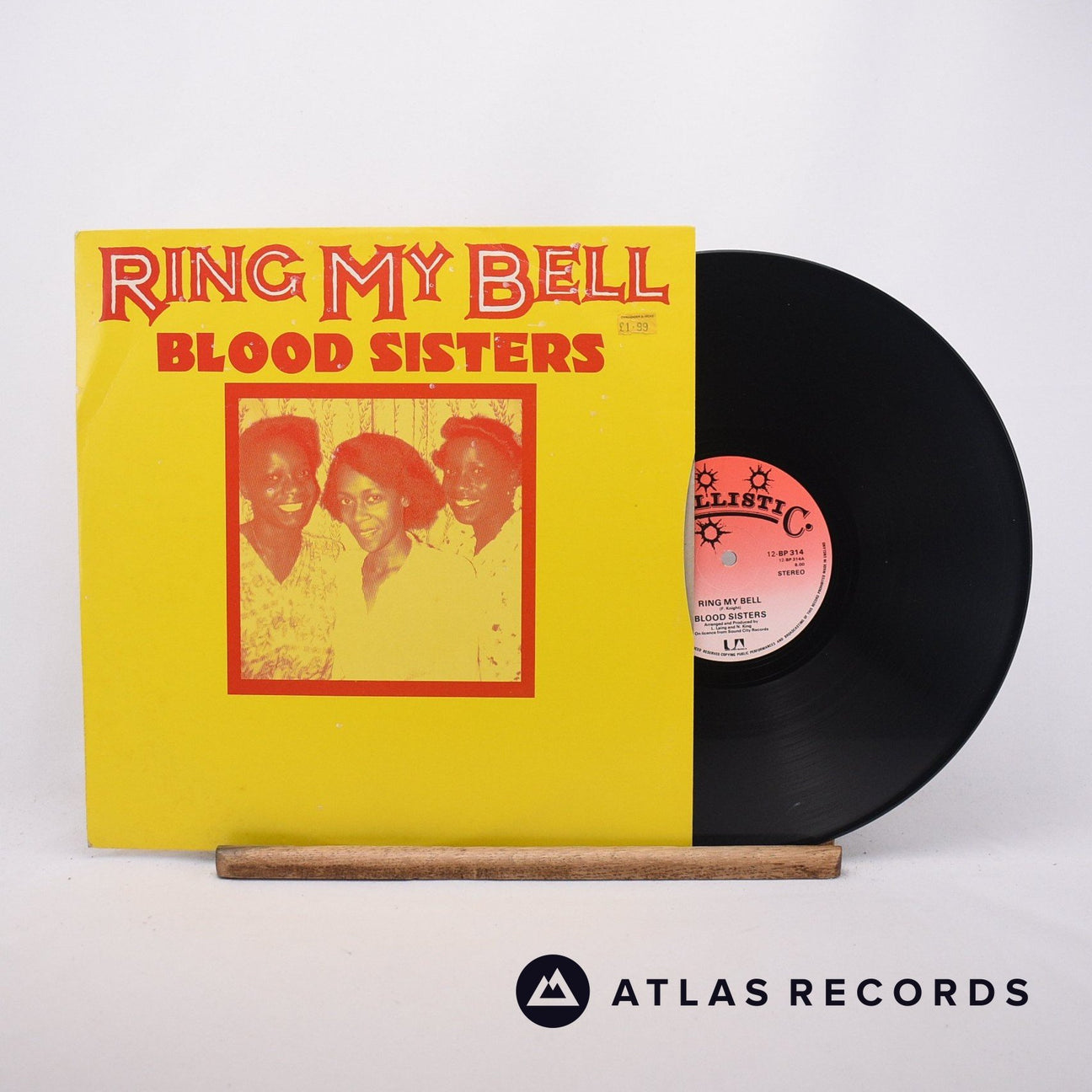 Blood Sisters Ring My Bell 12" Vinyl Record - Front Cover & Record