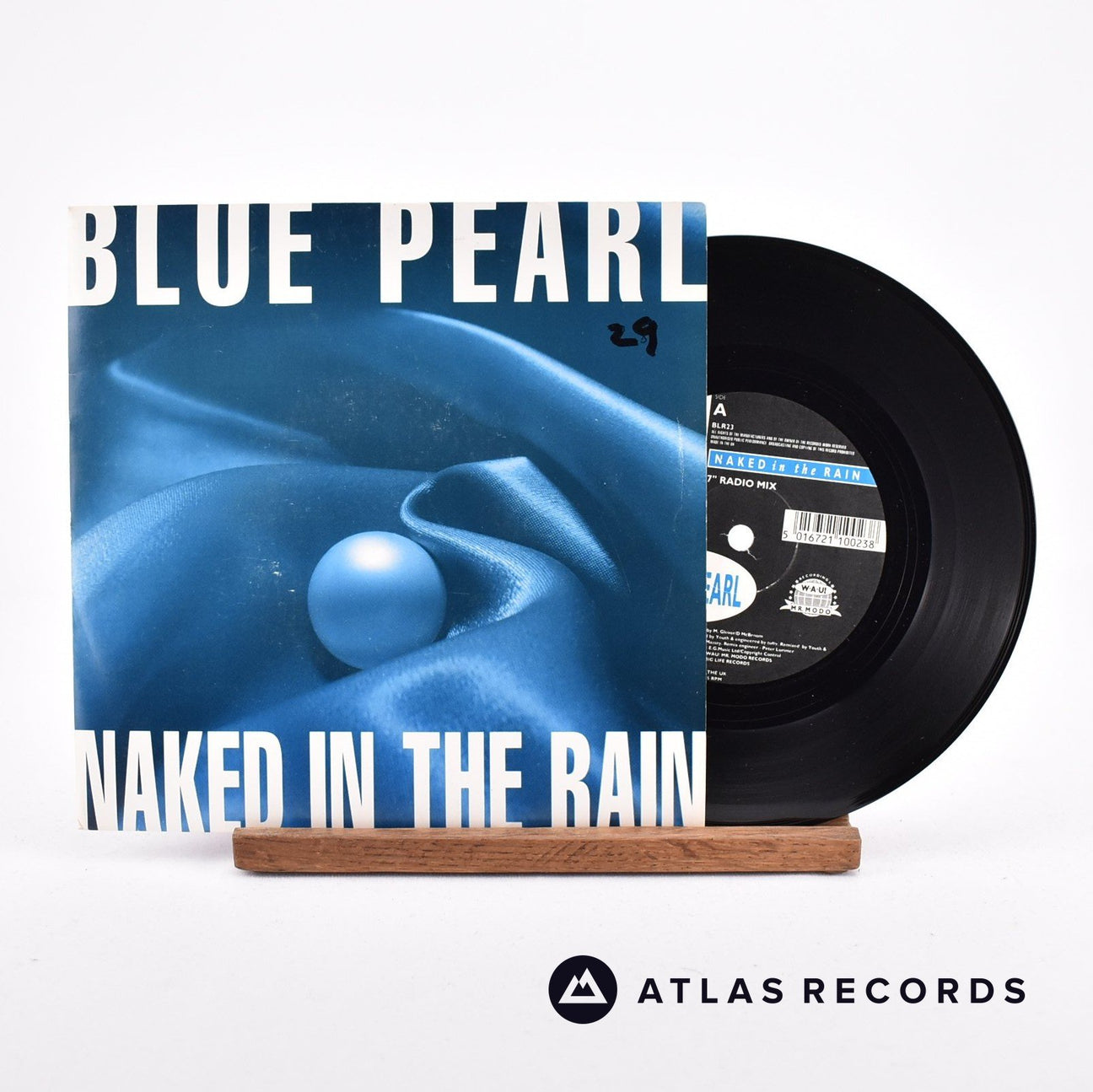 Blue Pearl Naked In The Rain 7" Vinyl Record - Front Cover & Record
