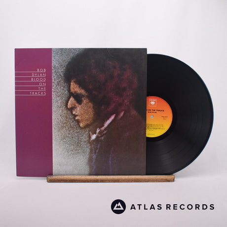 Bob Dylan Blood On The Tracks LP Vinyl Record - Front Cover & Record