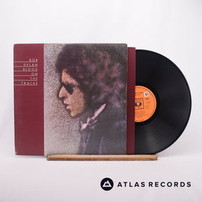 Bob Dylan Blood On The Tracks LP Vinyl Record - Front Cover & Record