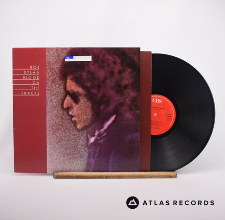 Bob Dylan Blood On The Tracks LP Vinyl Record - Front Cover & Record