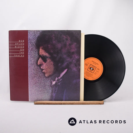 Bob Dylan Blood On The Tracks LP Vinyl Record - Front Cover & Record