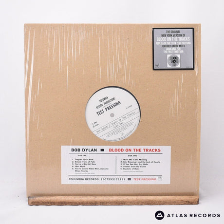 Bob Dylan Blood On The Tracks Test Pressing LP Vinyl Record - Front Cover & Record