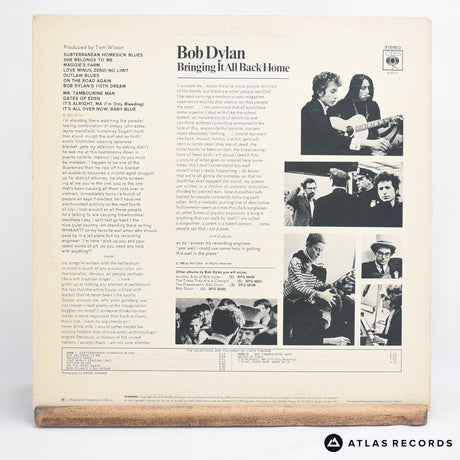 Bob Dylan - Bringing It All Back Home - Reissue A2 B2 LP Vinyl Record - EX/VG+