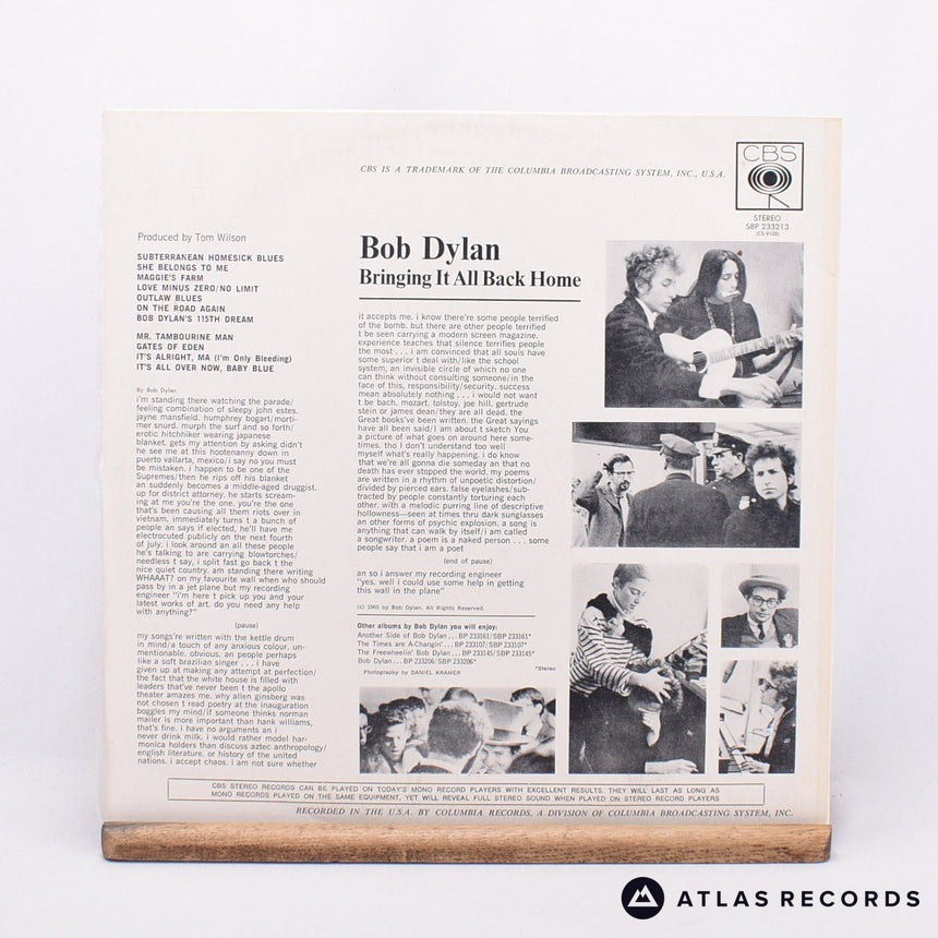 Bob Dylan - Bringing It All Back Home - LP Vinyl Record - EX/EX