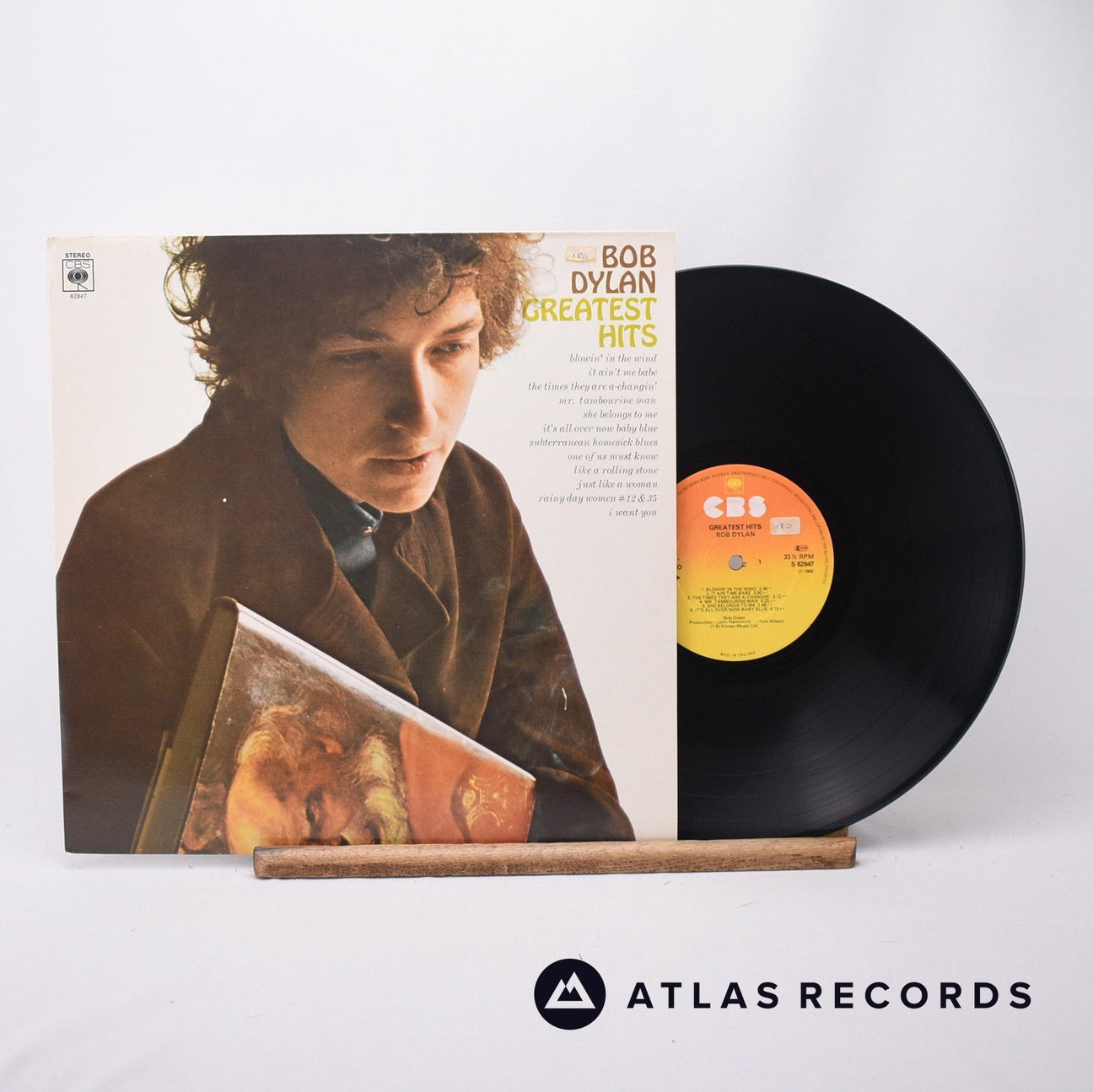 Bob Dylan Greatest Hits LP Vinyl Record - Front Cover & Record