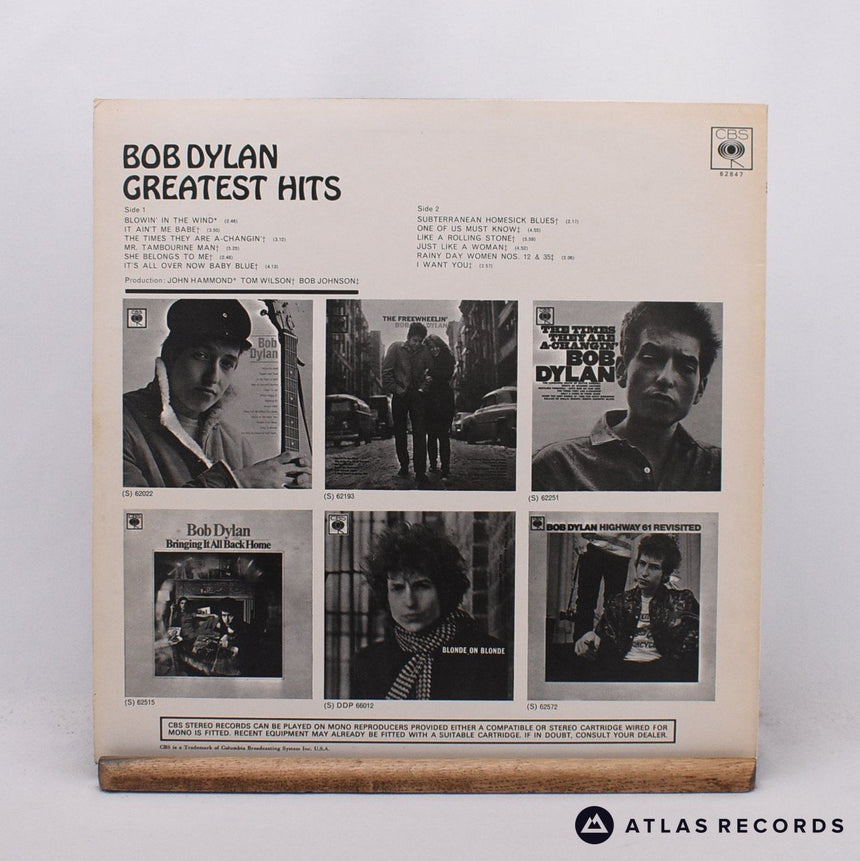 Bob Dylan - Greatest Hits - Reissue LP Vinyl Record - EX/EX