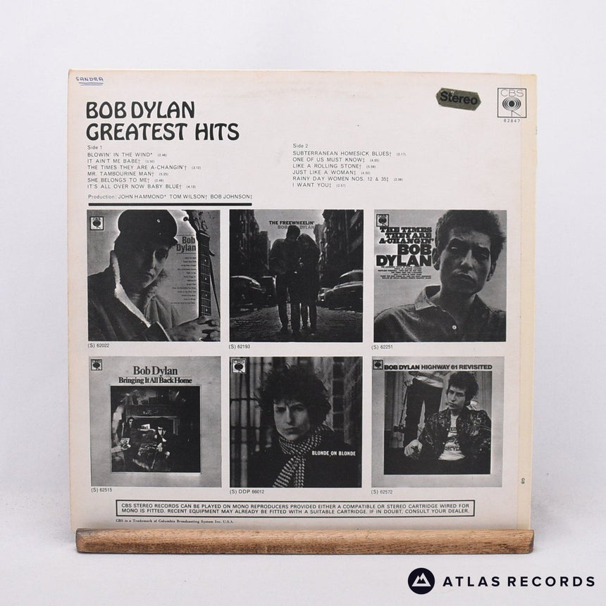 Bob Dylan - Greatest Hits - Reissue LP Vinyl Record - VG+/VG+