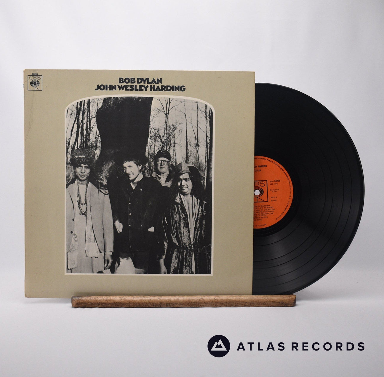 Bob Dylan John Wesley Harding LP Vinyl Record - Front Cover & Record