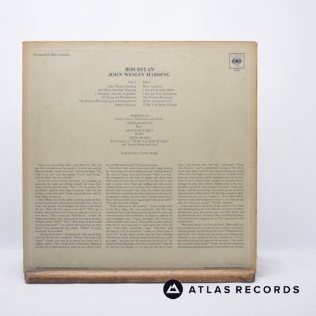 Bob Dylan - John Wesley Harding - A2 B1 LP Vinyl Record - VG+/VG+
