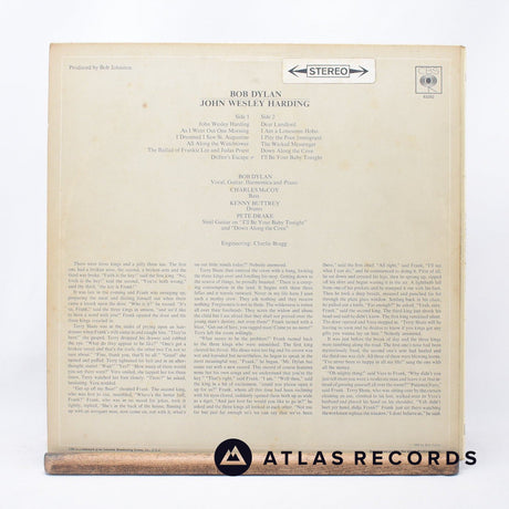Bob Dylan - John Wesley Harding - A2 B1 LP Vinyl Record - VG/VG+