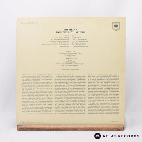 Bob Dylan - John Wesley Harding - LP Vinyl Record - VG+/EX
