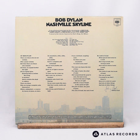 Bob Dylan - Nashville Skyline - Repress LP Vinyl Record - EX/EX