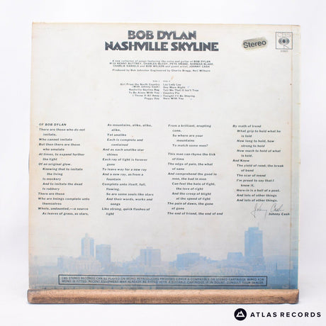Bob Dylan - Nashville Skyline - A1 B1 LP Vinyl Record - VG+/VG+