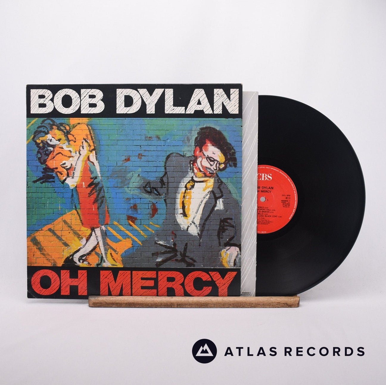 Bob Dylan Oh Mercy LP Vinyl Record - Front Cover & Record