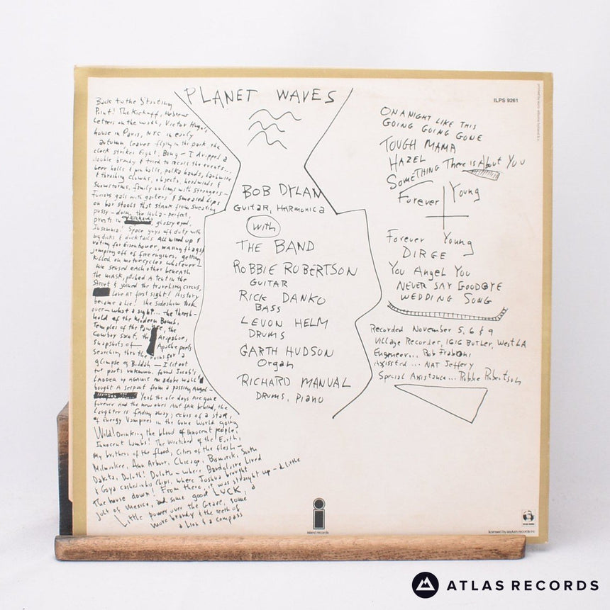 Bob Dylan - Planet Waves - A-1 B-1 LP Vinyl Record - VG+/VG+