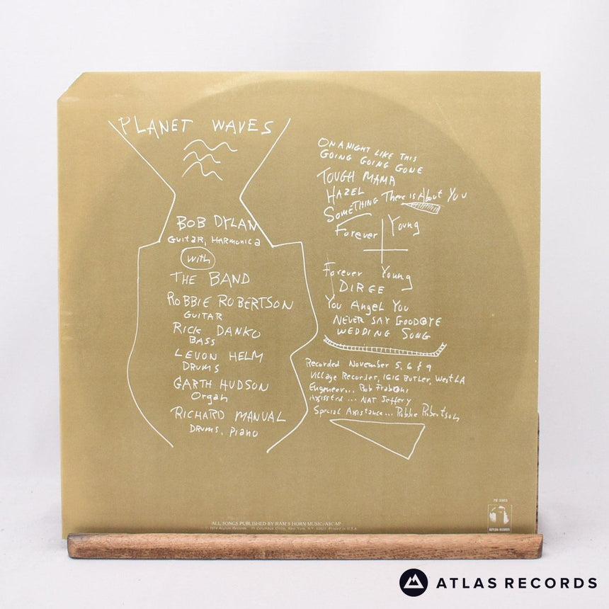 Bob Dylan - Planet Waves - Insert Textured Sleeve LP Vinyl Record - EX/VG+