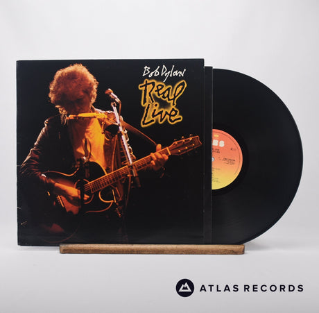 Bob Dylan Real Live LP Vinyl Record - Front Cover & Record