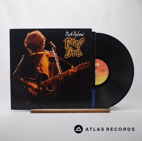 Bob Dylan Real Live LP Vinyl Record - Front Cover & Record