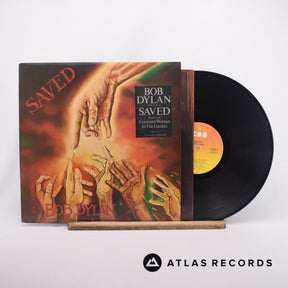 Bob Dylan Saved LP Vinyl Record - Front Cover & Record