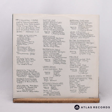 Bob Dylan - Shot Of Love - Lyric Sheet LP Vinyl Record - VG+/EX