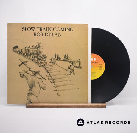 Bob Dylan Slow Train Coming LP Vinyl Record - Front Cover & Record
