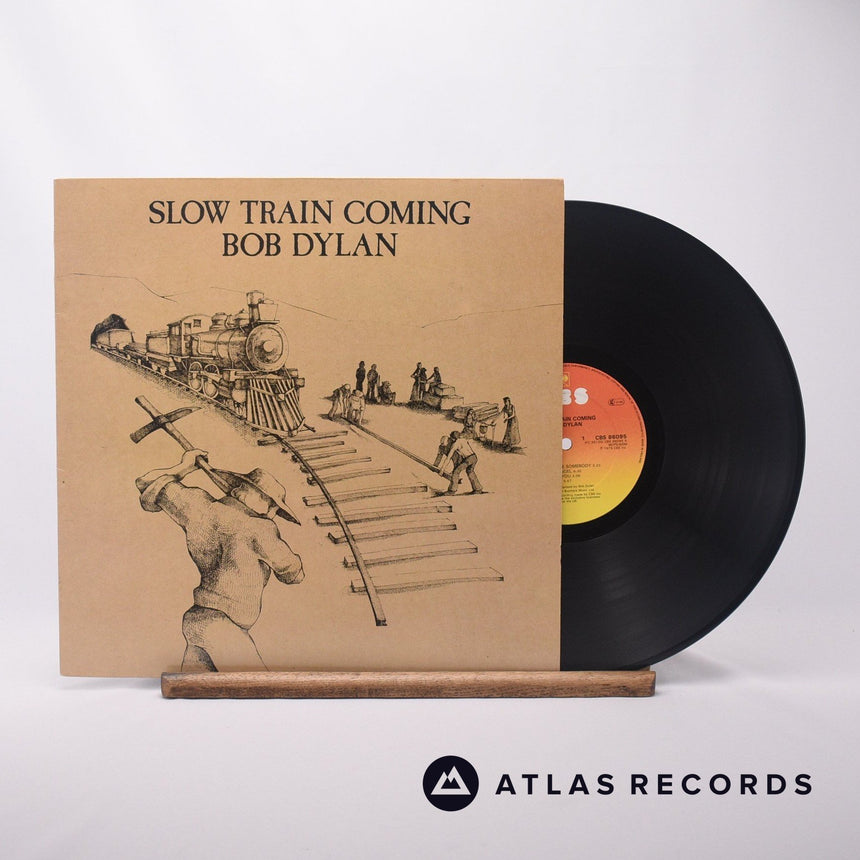 Bob Dylan Slow Train Coming LP Vinyl Record - Front Cover & Record