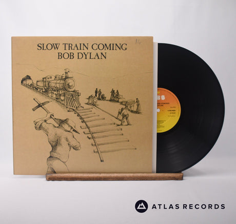 Bob Dylan Slow Train Coming LP Vinyl Record - Front Cover & Record