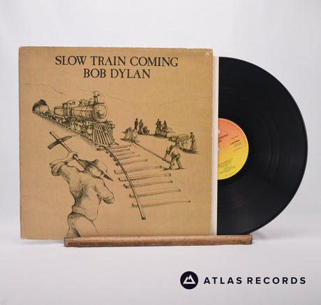 Bob Dylan Slow Train Coming LP Vinyl Record - Front Cover & Record