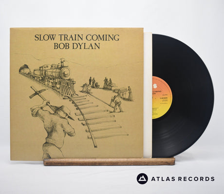 Bob Dylan Slow Train Coming LP Vinyl Record - Front Cover & Record