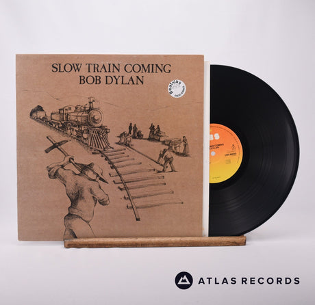 Bob Dylan Slow Train Coming LP Vinyl Record - Front Cover & Record