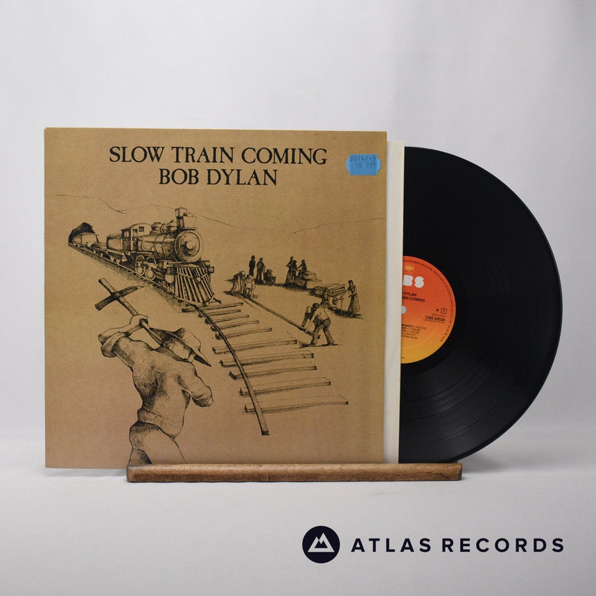 Bob Dylan Slow Train Coming LP Vinyl Record - Front Cover & Record