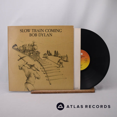 Bob Dylan Slow Train Coming LP Vinyl Record - Front Cover & Record