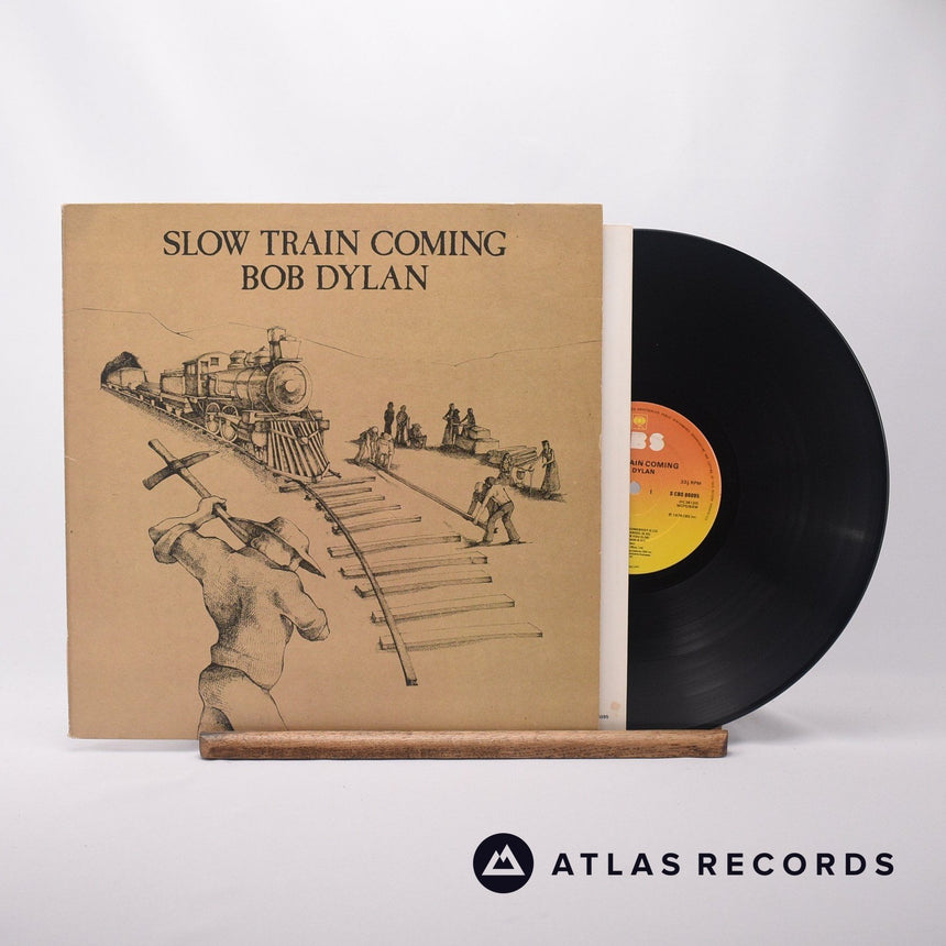 Bob Dylan Slow Train Coming LP Vinyl Record - Front Cover & Record