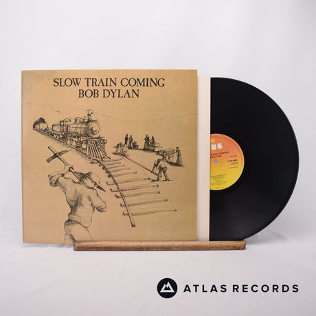 Bob Dylan Slow Train Coming LP Vinyl Record - Front Cover & Record