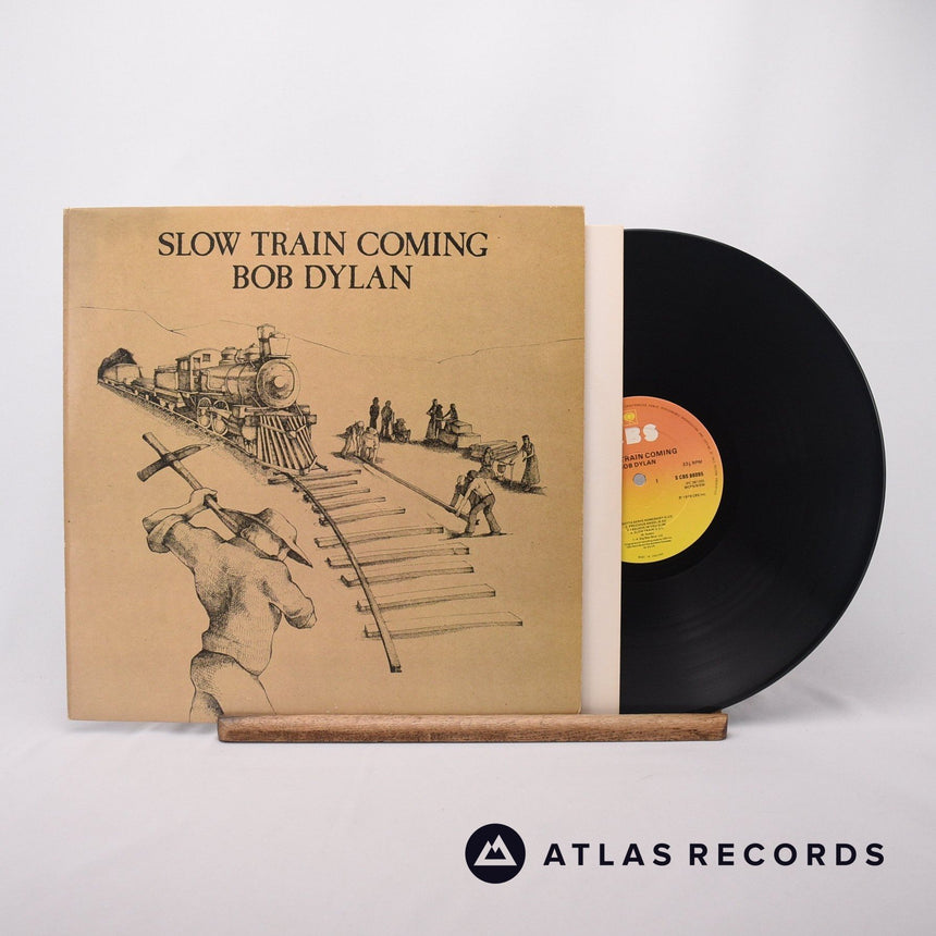 Bob Dylan Slow Train Coming LP Vinyl Record - Front Cover & Record